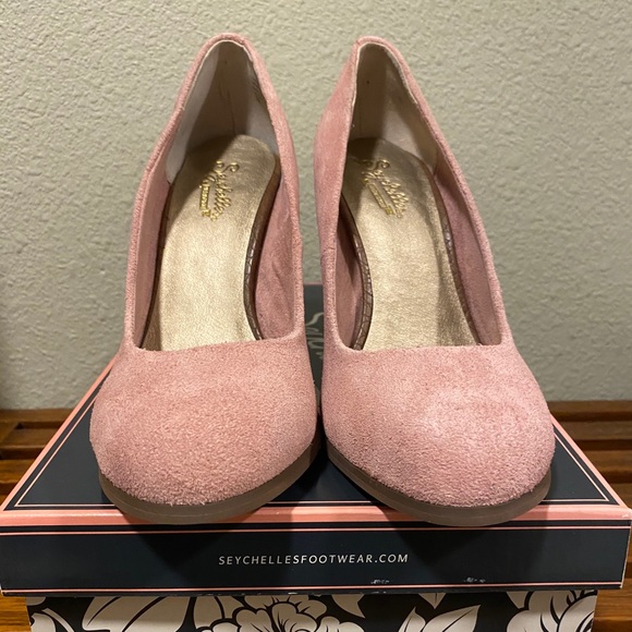 Seychelles - Keyboard Heels -Rose Suede 7.5 NEW - Picture 2 of 4